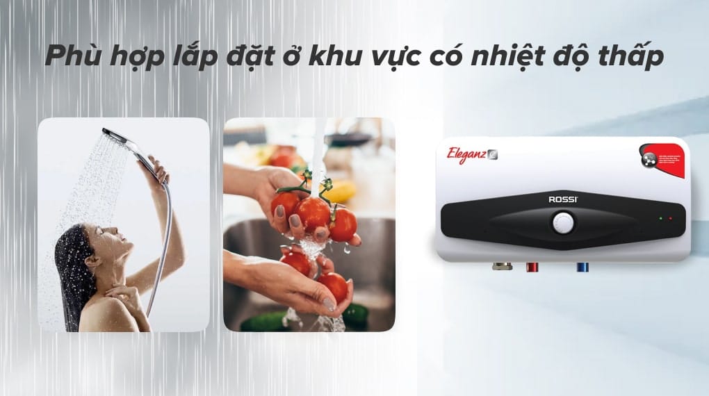 Cơ chế làm nóng gián tiếp phù hợp với lắp đặt ở khu vực có nhiệt độ thấp