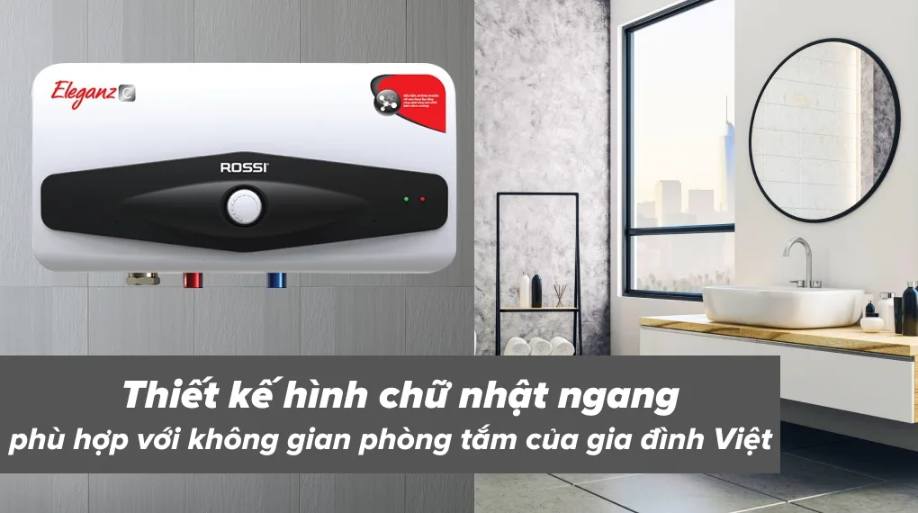 Bình nước nóng Rossi 20 lít Eleganz C REC20SL Hạ Long
