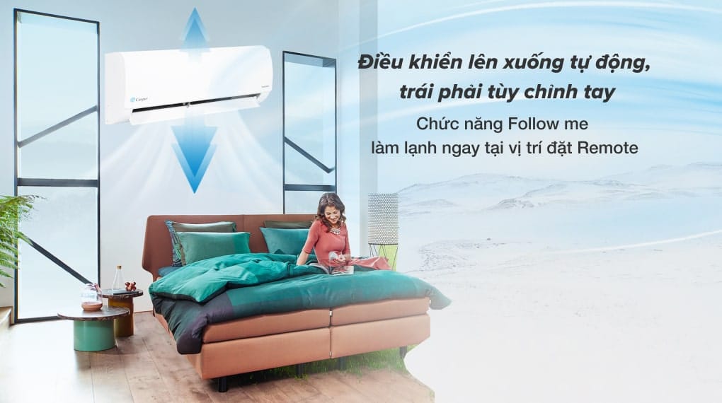 Máy lạnh Casper Inverter 1 HP IC-09TL32 - Cơ chế thổi gió